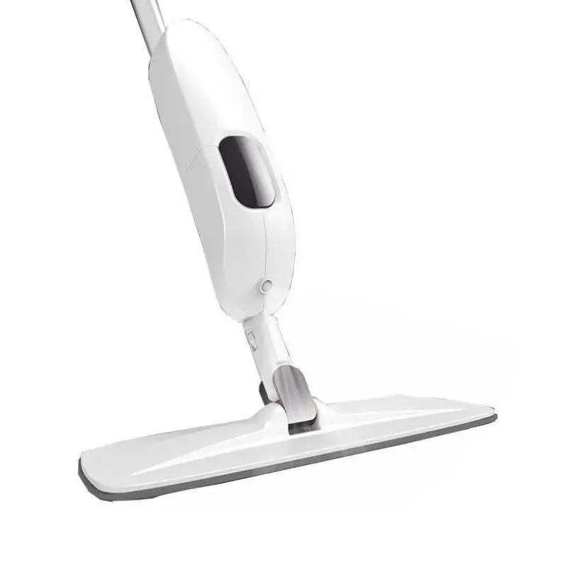 White Clarify.pk spray mop with ergonomic handle and flat cleaning head for easy floor cleaning