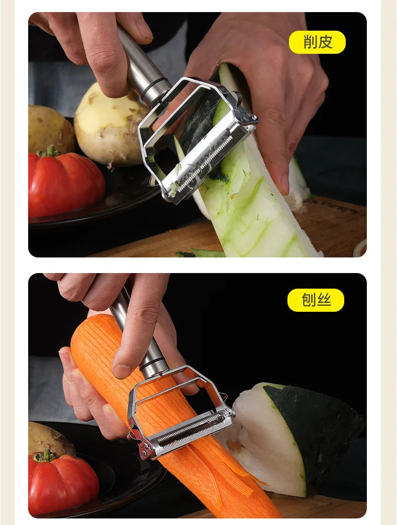 4 in 1 vegetable cutter for kitchen peeling and slicing vegetables with stainless steel grater