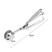 Stainless steel ice cream scoop from Clarify.pk with ergonomic handle and 21cm length