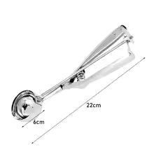 Clarify.pk stainless steel ice cream scoop with 22cm handle and 6cm scoop diameter