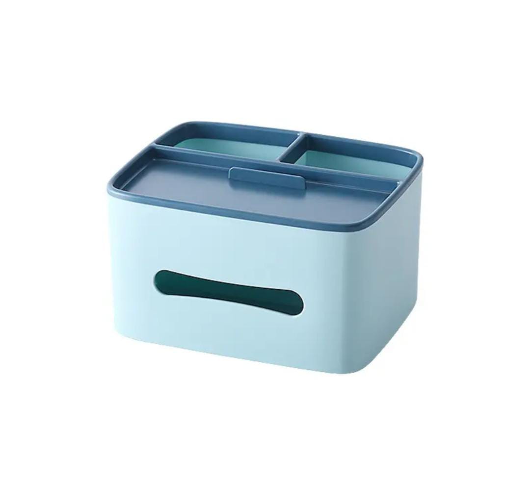 Stylish Tissue Box with Stationery Holder – Multi - Purpose Organizer - Clarify.pk