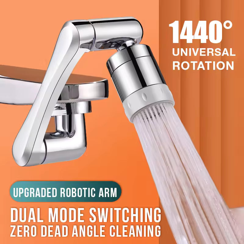 Clarify.pk stainless steel faucet extender with upgraded robotic arm and dual mode switching for zero dead angle cleaning