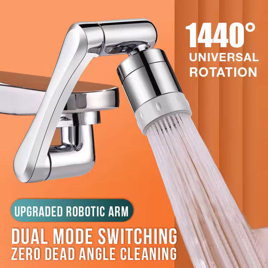 Clarify.pk stainless steel faucet extender with upgraded robotic arm and dual mode switching for zero dead angle cleaning