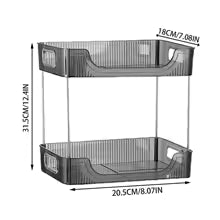 Clarify.pk bathroom shelves metal rack with two tiers vanity countertop storage tray for organizing toiletries