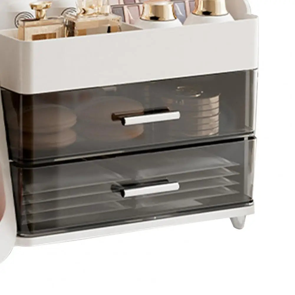 Clarify.pk makeup organizer vanity storage box large capacity with multiple drawers and compartments