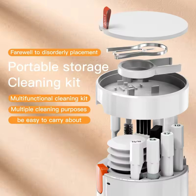 20 in 1 electronics cleaning tool set with portable storage and multifunctional cleaning kit from Clarify.pk