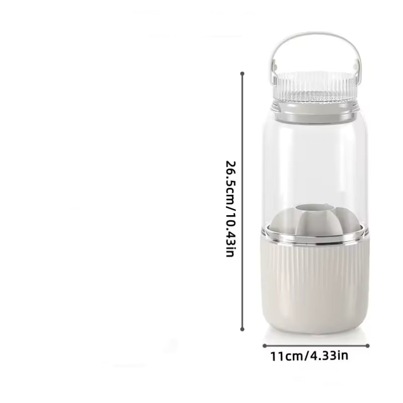 Clarify.pk 360 degree makeup organizer brush holder with transparent body and handle