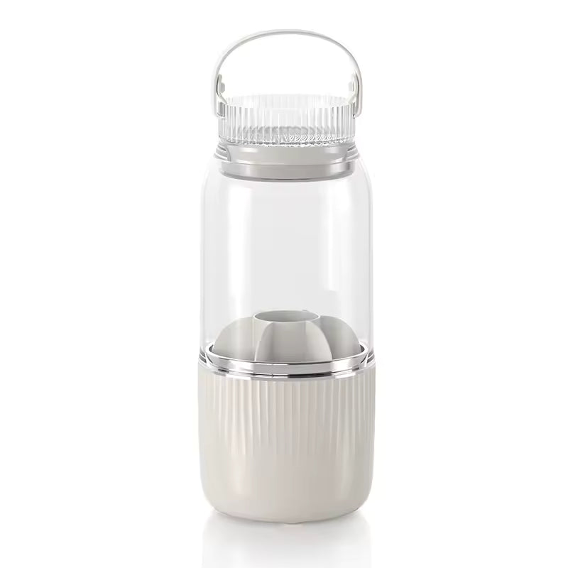 Clarify.pk brushes holder designed for 360 degree makeup organizer with a clear and beige rotating container