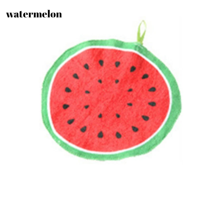 Clarify.pk watermelon fruit shape microfiber dishcloths with green edges and red center
