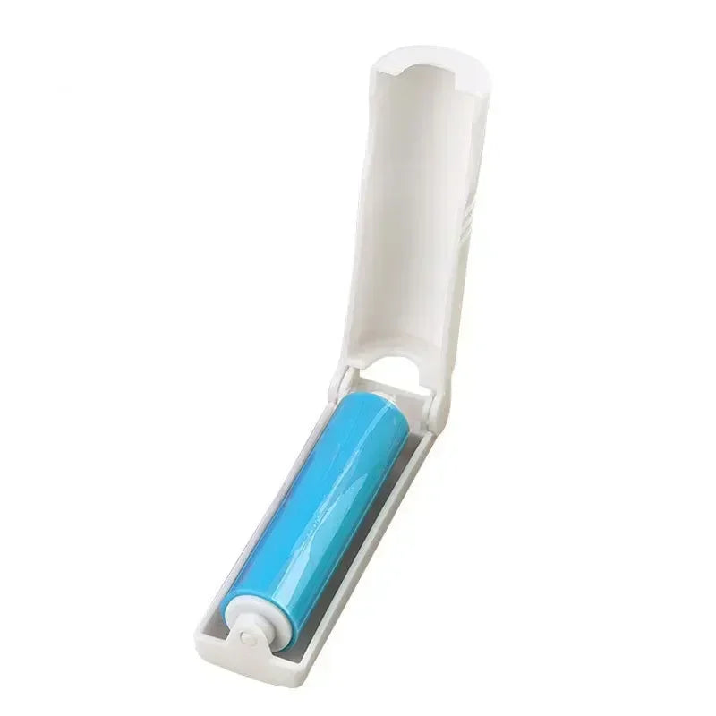 Clarify.pk washable lint remover brush with blue sticky roller and protective white case