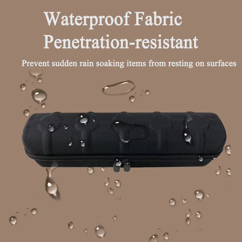 Black watch organizer case 5 slots with waterproof fabric and penetration-resistant design