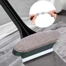 Clarify.pk computer brush with microfiber pad and squeegee, a versatile window cleaning tool for screens and glass