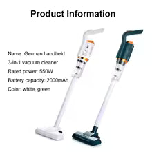 Clarify.pk wireless vacuum cleaner with mop German handheld 3-in-1 white and green models